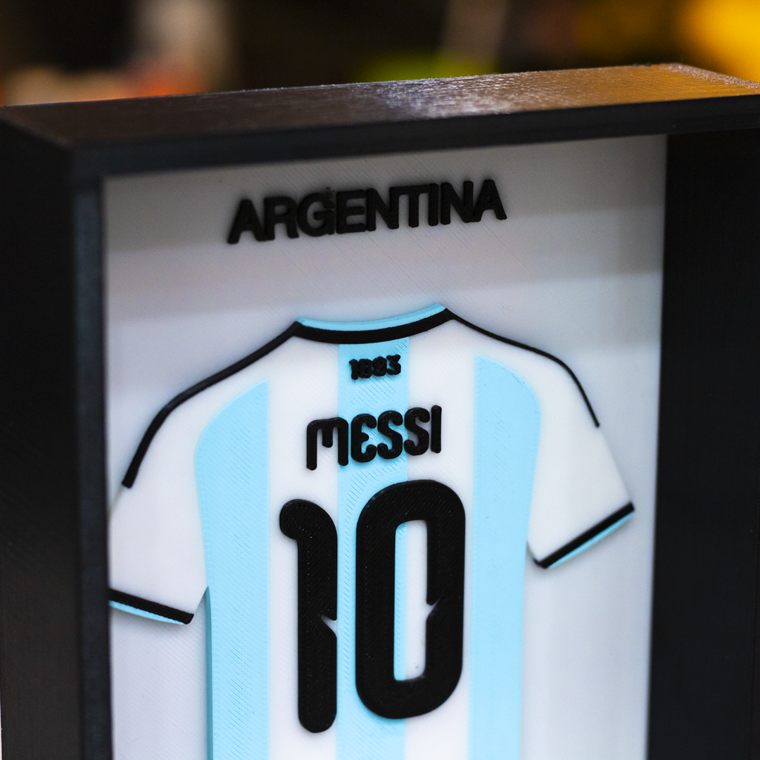 Messi | Version Argentina | Cuadro 3D