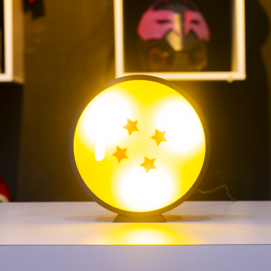 Esfera 4 estrellas | Dragon Ball | Lámpara