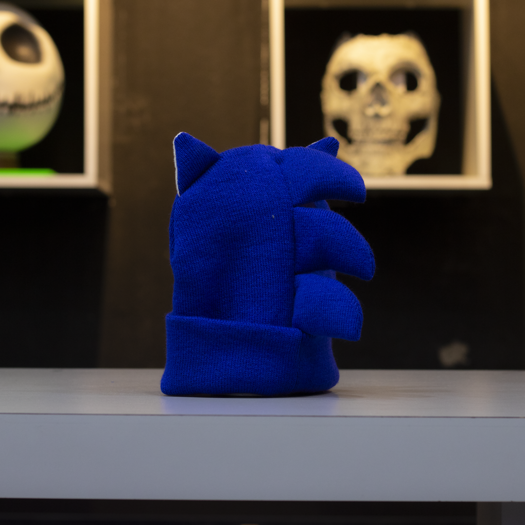 Gorro de Sonic de Sonic the Hedgehog, vista trasera con púas