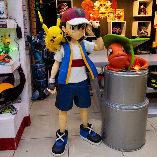 Ash tamaño real (con pikachu)