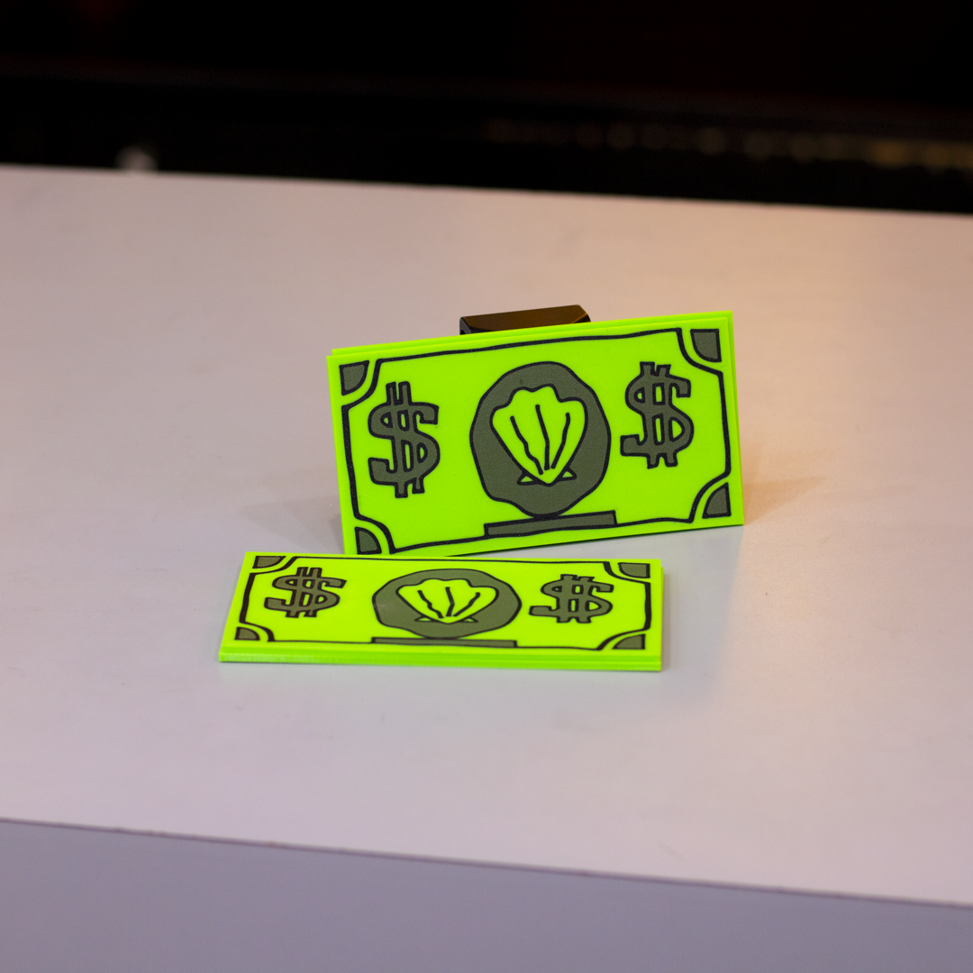 Billete $1 un dolar | Porta Tarjetas | Bob Esponja