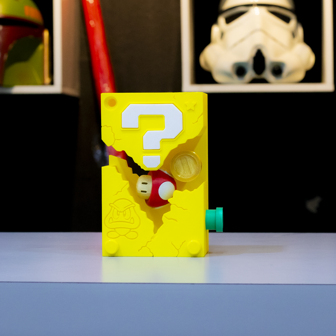 Cubo Mario bross | Caja de luz | Lámpara