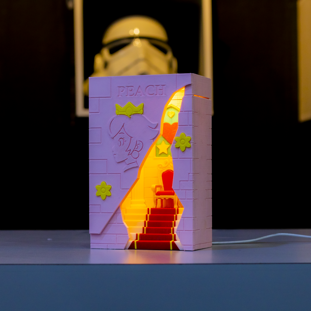 Peach | Caja de Luz | Lámpara