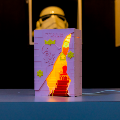 Peach | Caja de Luz | Lámpara