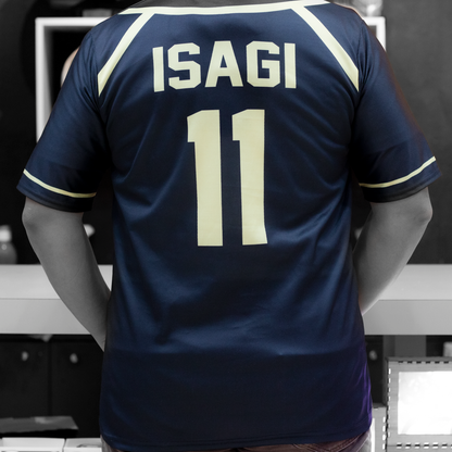 Camisola Isagi Bastard München Blue Lock detalle espalda