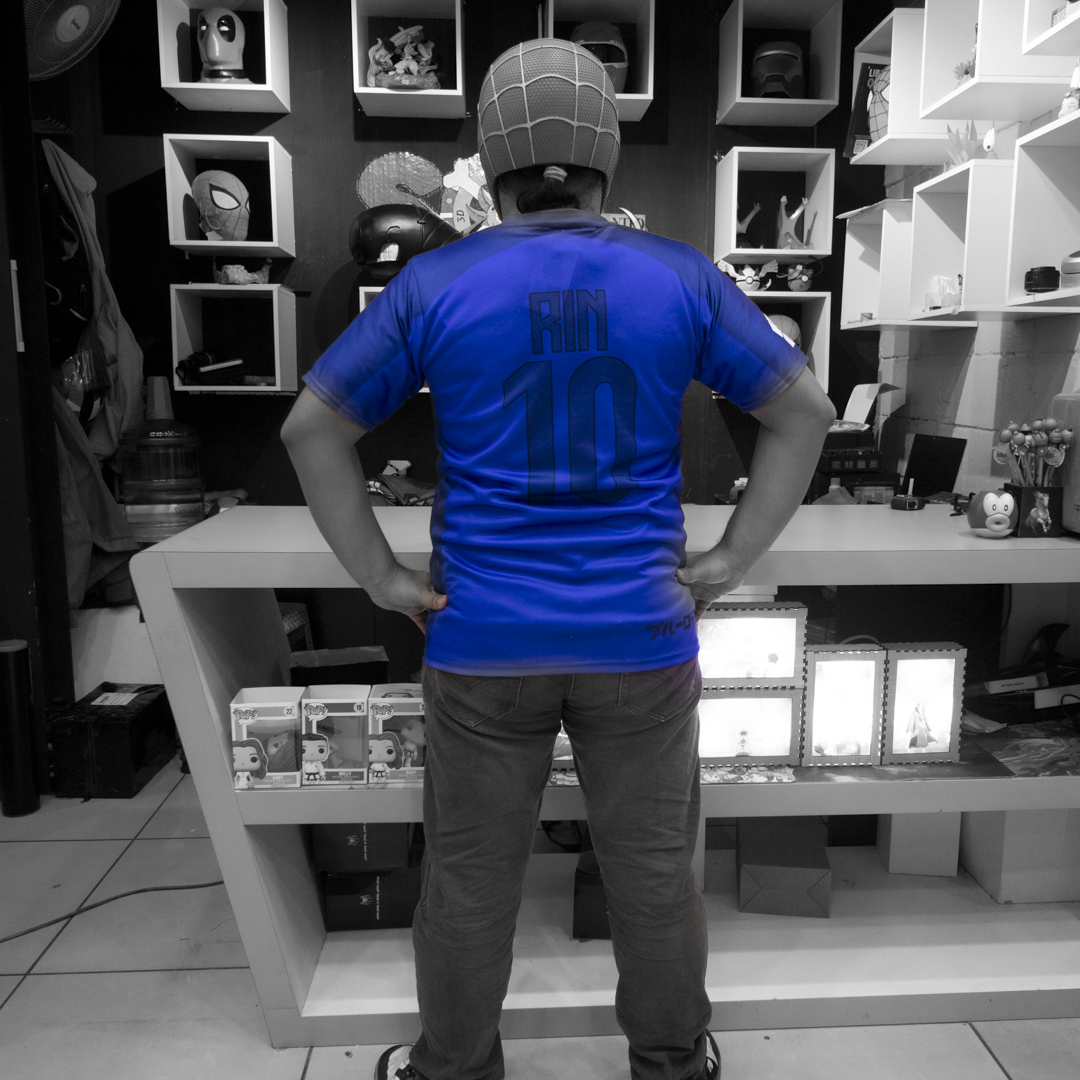 Camisola Rin Blue Lock espalda