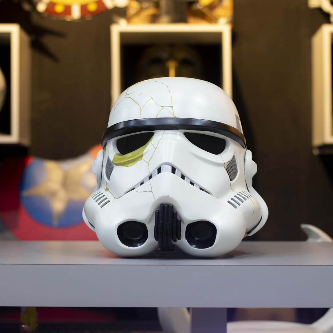 Casco Storm Trooper Ahsoka Star Wars frente