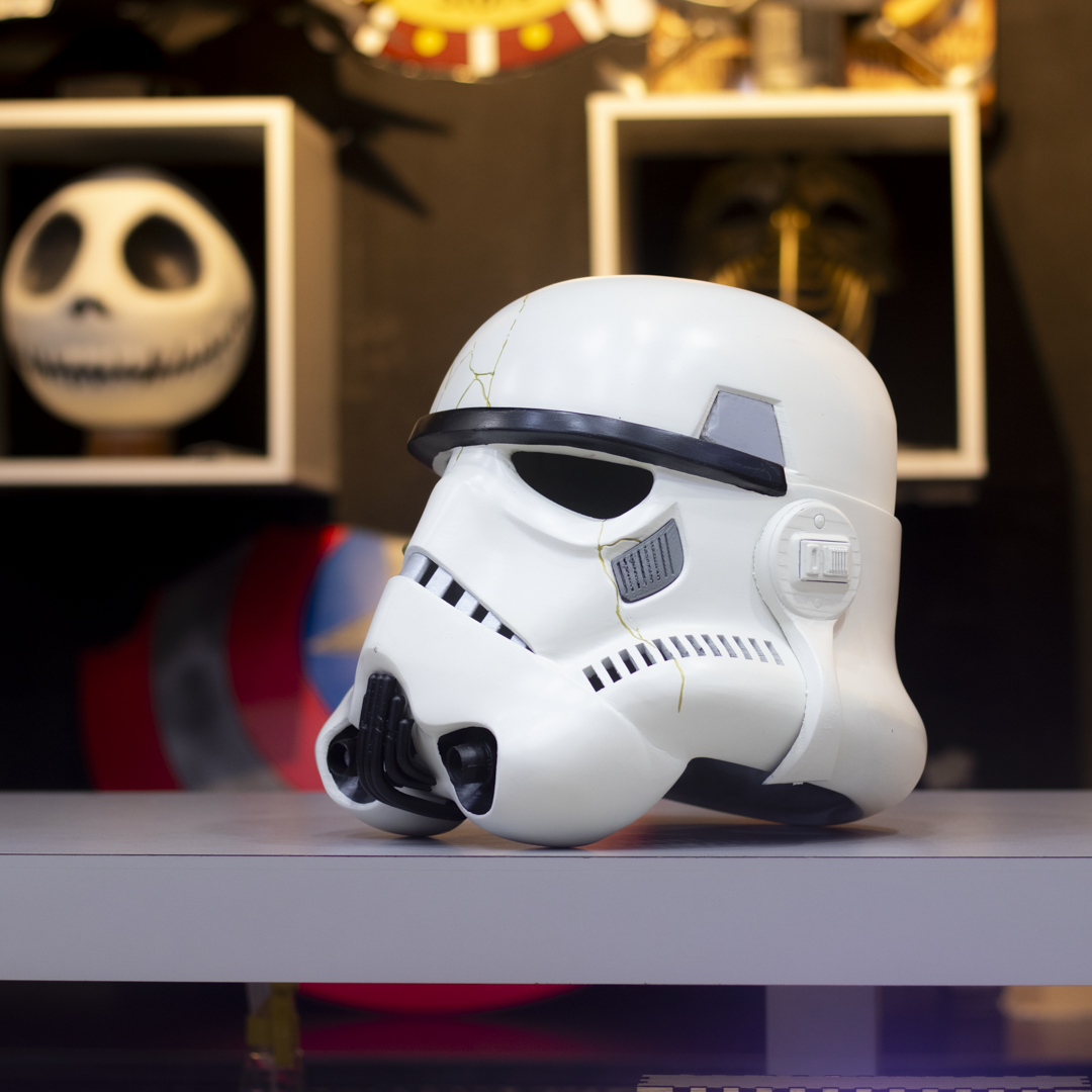 Casco Storm Trooper Ahsoka Star Wars perfil