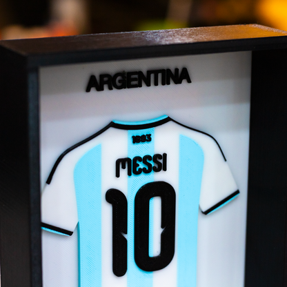 Messi | Version Argentina | Cuadro 3D