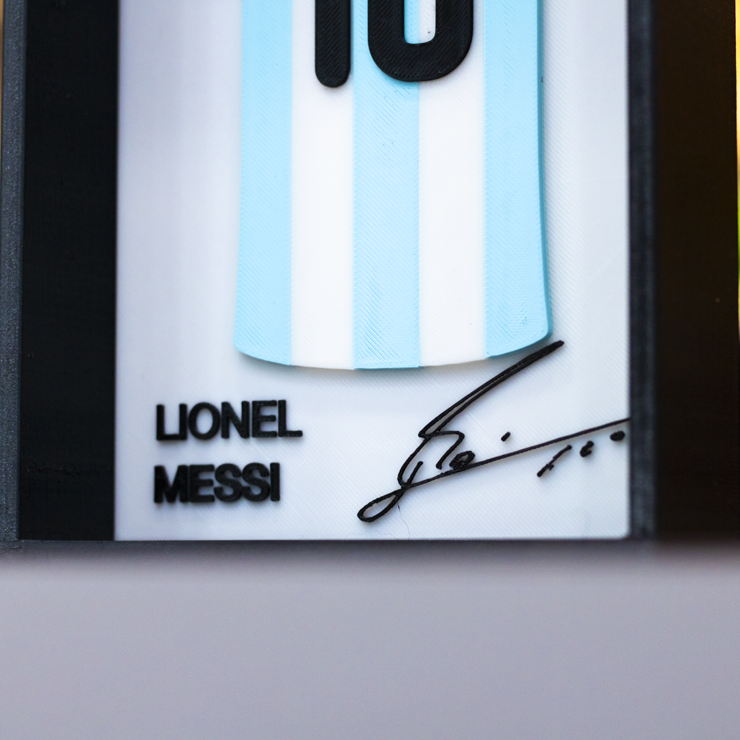 Messi | Version Argentina | Cuadro 3D