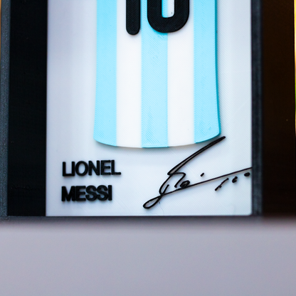 Messi | Version Argentina | Cuadro 3D