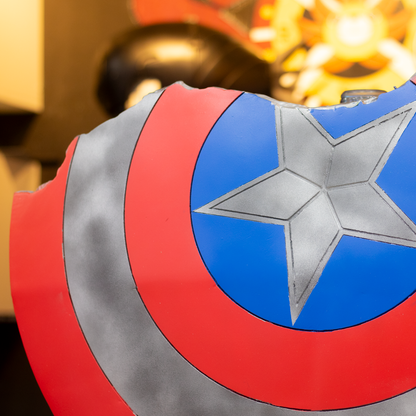 Escudo Roto Cap. América Marvel detalle estrella