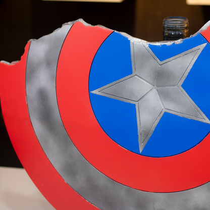 Escudo Roto Cap. América Marvel detalle borde
