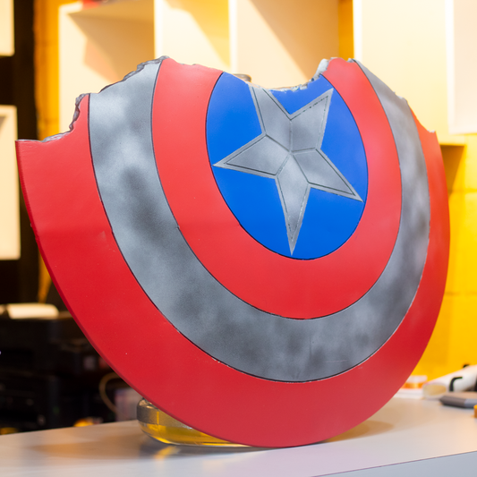 Escudo Roto Cap. América Marvel lateral