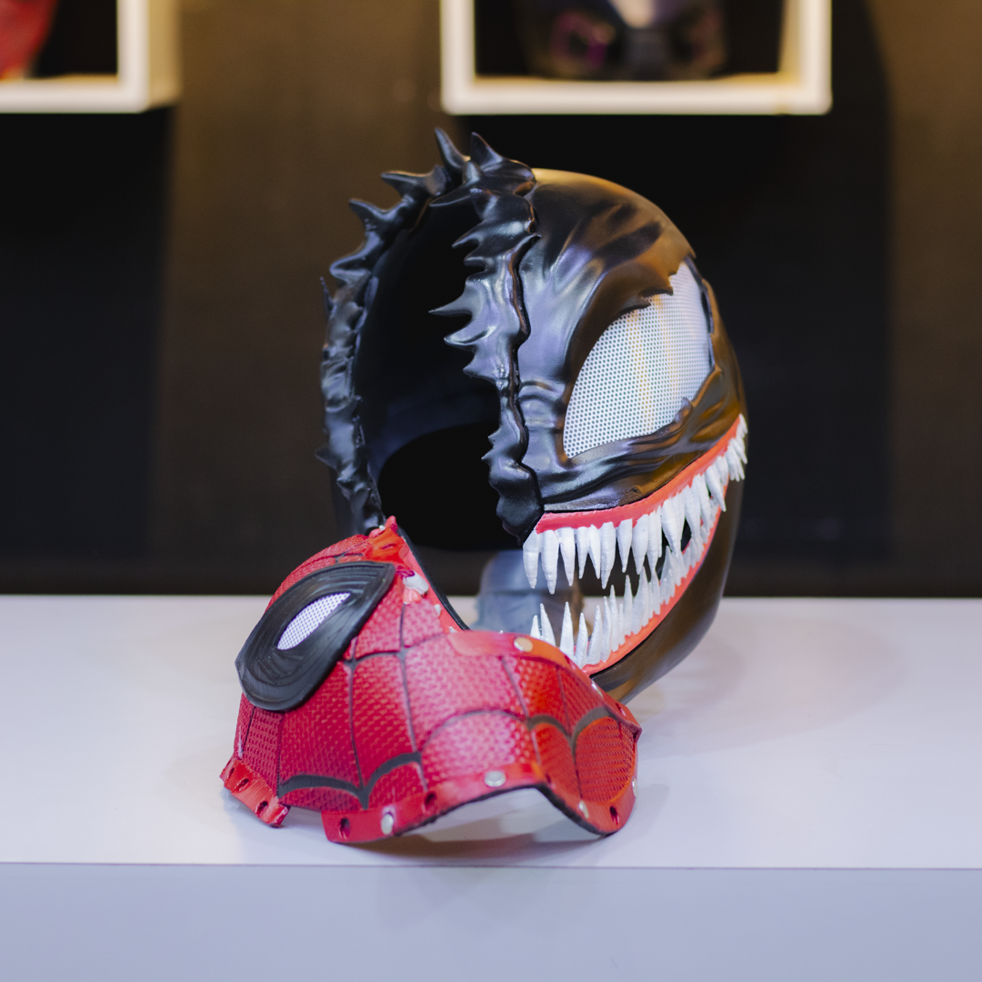 Venom | Casco | Careta spiderman desmontable | marvel