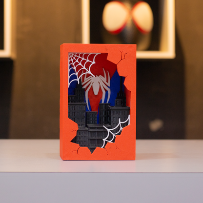 Spider-Man Ciudad | Lámpara Caja de Luz | Marvel