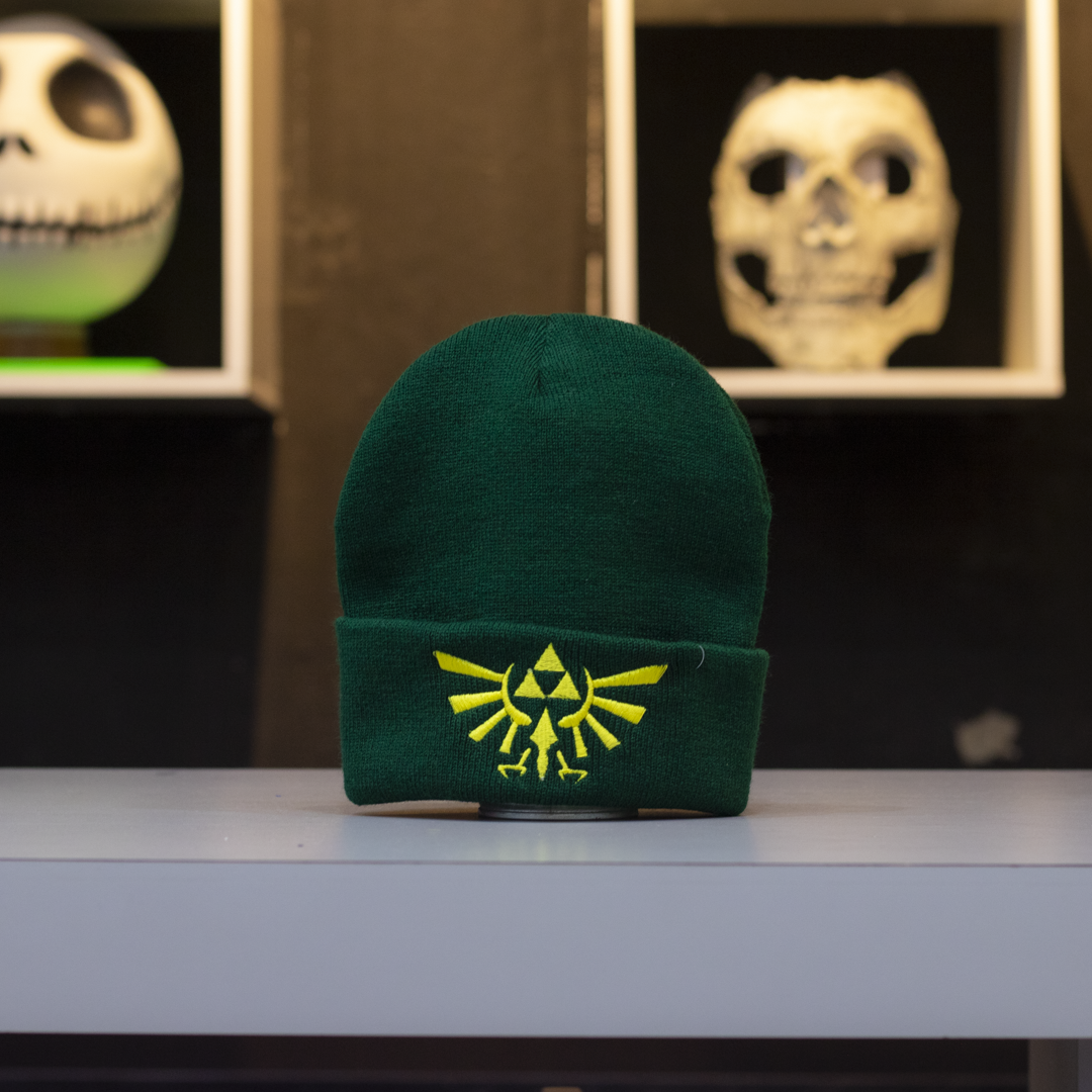 Gorro verde de The Legend of Zelda con Trifuerza bordada